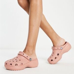 Croc Platform Clog - Brand New Size 9 Pale Blush